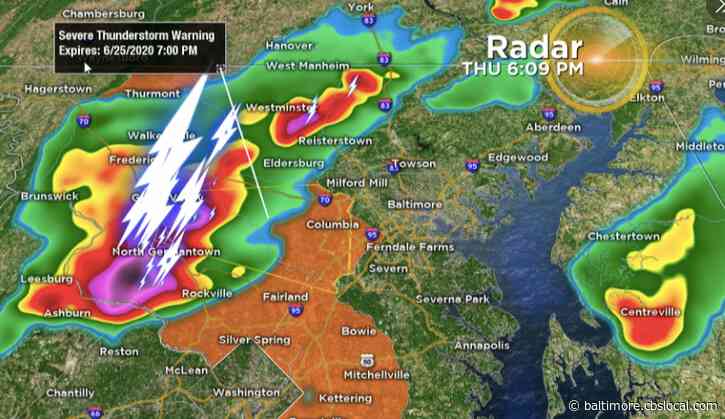 Maryland Weather: Thunderstorms Move Through Parts Of The State Thursday