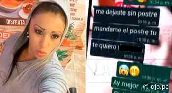 Paloma de la Guaracha muestra conversaciones íntimas con conocido cumbiambero casado | VIDEO - Diario Ojo