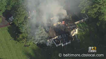 Baltimore County Fire Crews Extinguish Massive House Fire In Glen Arm - CBS Baltimore