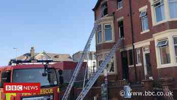 Blackpool couple rescued after suspected arson attack