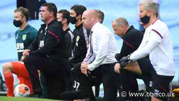 Sean Dyche: Everyone getting more educated, says Burnley boss as banner condemned