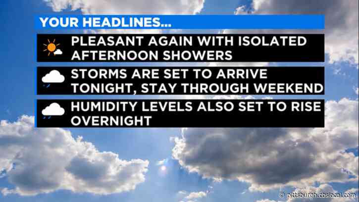 Pittsburgh Weather: Another Pleasant Day Ahead, Overnight Storms Possible