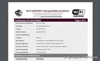 Samsung Galaxy M01 Core Rumoured to Be in Development, Allegedly Spotted on Wi-Fi Certification Site