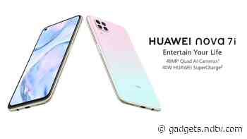 Huawei Nova 7i With Quad Cameras, 40W Fast Charging Support to Launch in India in July: Report