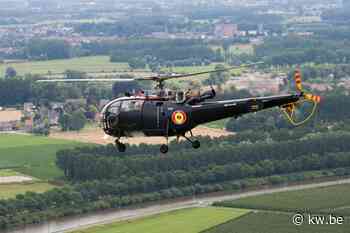 Drie Alouette III-helikopters nemen afscheid met West-Vlaamse formatievlucht