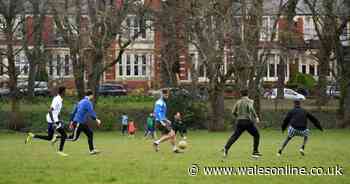 Mark Drakeford tells people playing football in parks why it's not allowed