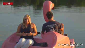 Float-mingo flocks to Hoyt Lake