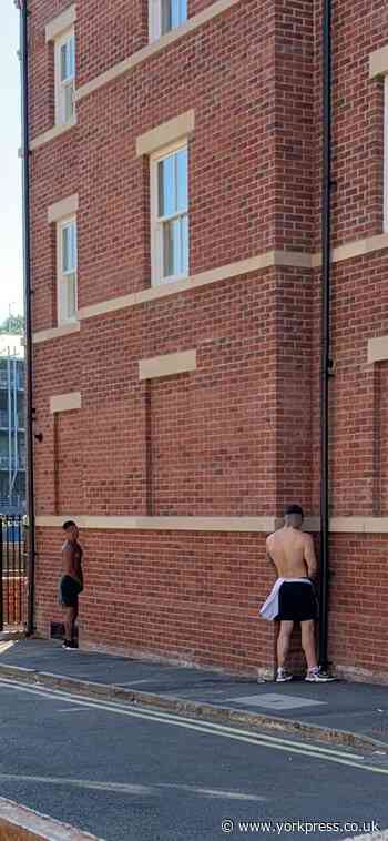 Resident hits out after claiming to see 50 people urinate in York city centre
