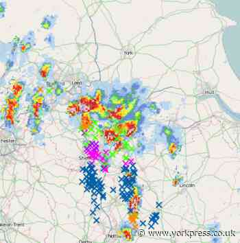 Forecasters warn of risk of severe thunderstorms for York tomorrow