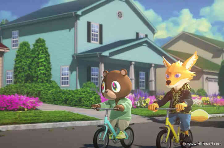 Kanye West & Kid Cudi Transform Into ‘Kanye Bear’ & ‘Kid Fox’ in ‘Kids See Ghosts’ Animated Show Teaser