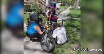 Saskatoon girl with spina bifida upset over stolen customized bikes - Globalnews.ca