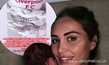 Lauryn Goodman dresses Kyle Walker's baby in Liverpool FC vest
