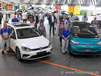 Wehmut bei VW-Werkern: Der letzte Verbrenner aus Zwickau - Freie Presse