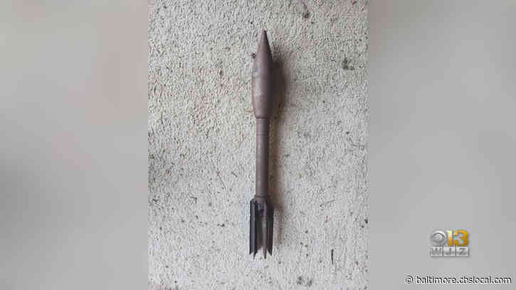 Queen Anne’s County Homeowner Finds Military Ordnance While Cleaning Garage