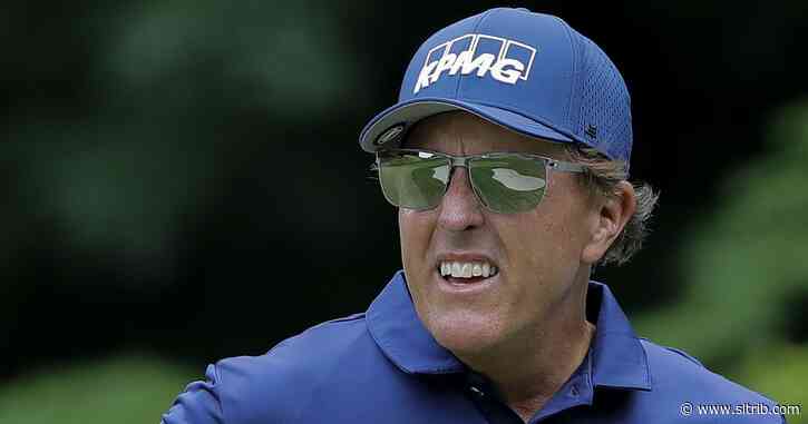 Mickelson leads Travelers in first event since turning 50