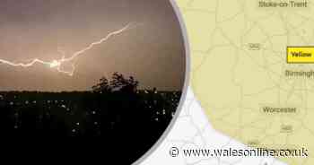 Met Office issues yellow thunderstorm warning for Wales after hottest day of the year so far - Wales Online