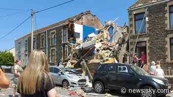 Two children among injured in house explosion in South Wales - Sky News