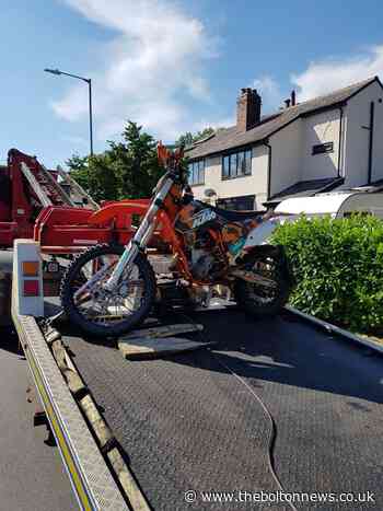 Off-road bike seized as Bolton police crack down on law breakers - The Bolton News