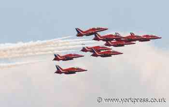 Red Arrows to fly over North Yorkshire today
