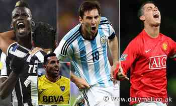 Seven Man United players, Lionel Messi and Cristiano Ronaldo up front... Carlos Tevez names dream XI