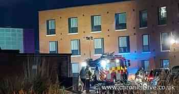 Smoke seen from Spanish City as blaze broke out at back of building