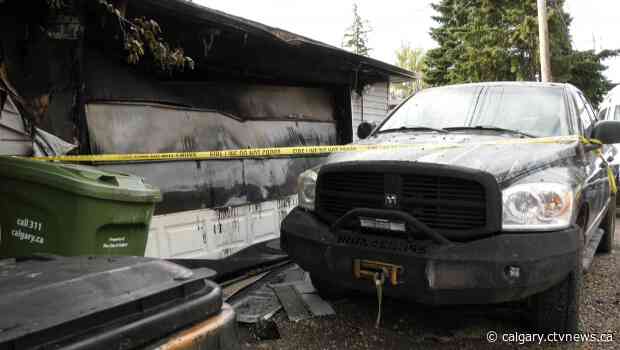 Multiple explosions reported as Calgary garage goes up in flames