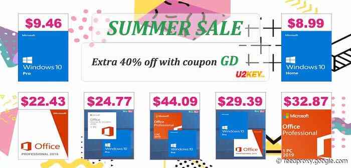Mid-Year Sales: Windows 10 Pro with $9.46 and Office 2016 Pro with $22.43