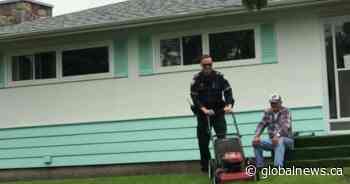 Alberta Health Services shares touching moment between senior and EMS member