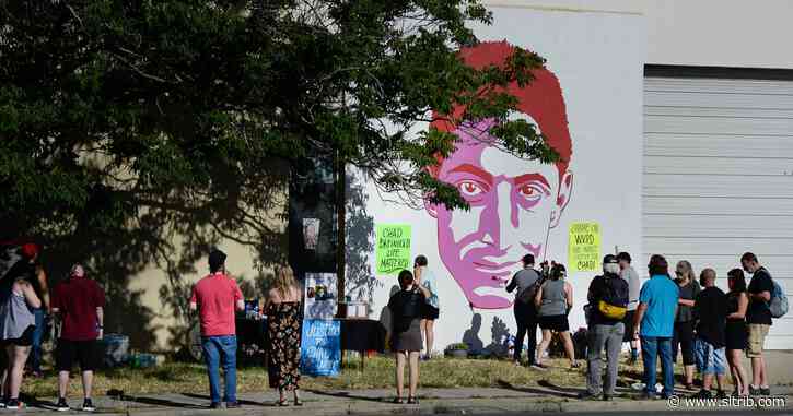 Demonstrators gather to protest man’s death in West Valley City last summer