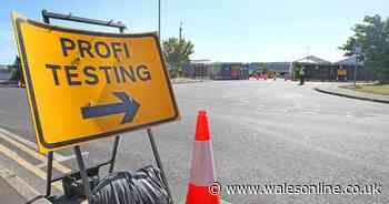What it's like at a coronavirus drive-thru test centre in Wales