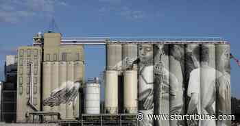 Mankato's massive silo mural is finished