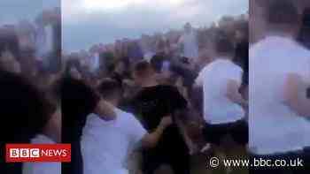 Mass brawl at Ogmore-by-Sea after hundreds gather