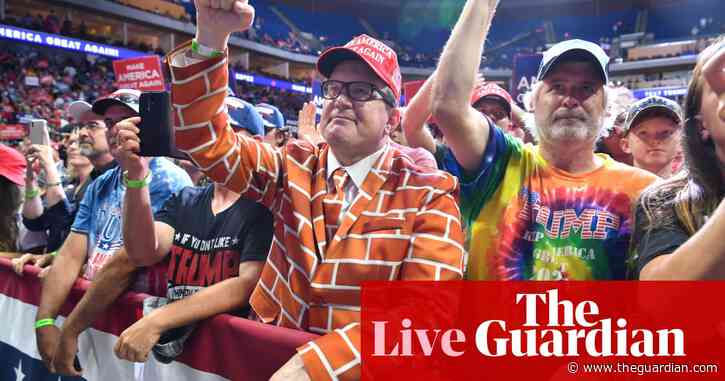 Trump campaign reportedly ordered removal of social-distancing stickers in Tulsa – live