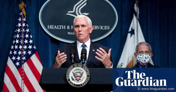 Mike Pence hails 'truly remarkable progress' as US sees record new coronavirus cases – video