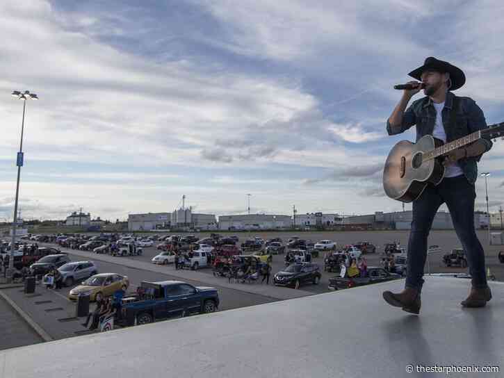 Photos: Brett Kissel hits stage at SaskTel Centre parking lot