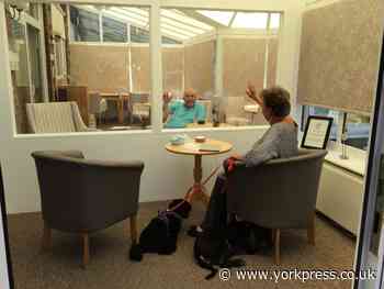 York care home residents reunite with loved ones in new visitor pod