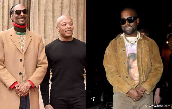Snoop Dogg shares secretly filmed clip of Dr. Dre and Kanye West in the studio together