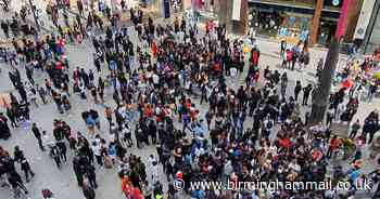 Fans crowd Birmingham city centre to meet YouTube star at Bullring