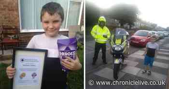 Ashington boy who phoned 999 after seeing fire is awarded for bravery