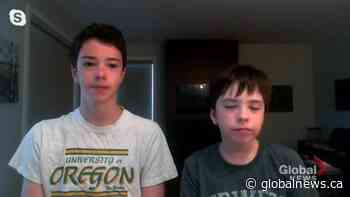 Saskatoon brothers raise money towards COVID-19 research | Watch News Videos Online - Globalnews.ca