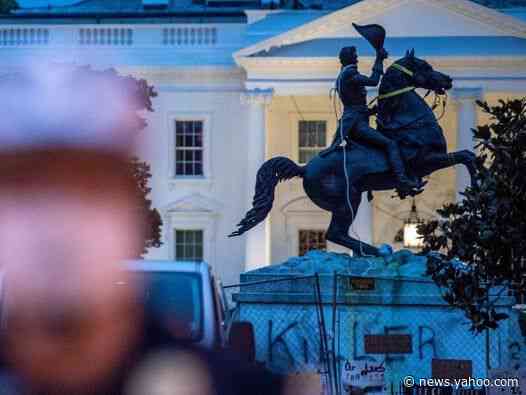 Trump accused of abusing power after tweeting people wanted for vandalising statues during Black Lives Matters protests