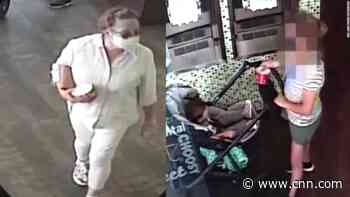 Video shows encounter between woman and mom with young child at yogurt shop