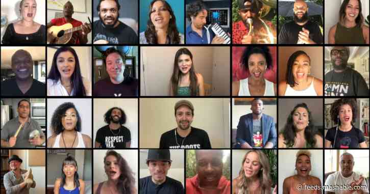 Original 'Hamilton' cast reunites to sing 'Helpless' on 'The Tonight Show'