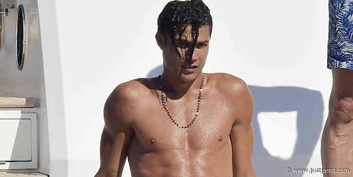 Cristiano Ronaldo Spends the Day at Sea With Georgina Rodriguez