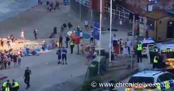 Three Gateshead men in court over alleged heatwave disorder at Cullercoats Bay