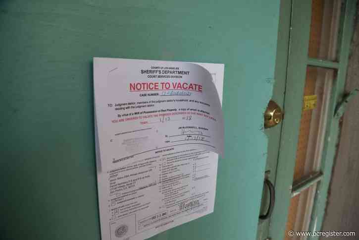 Pre-COVID evictions, on hold since March, resuming in San Bernardino County