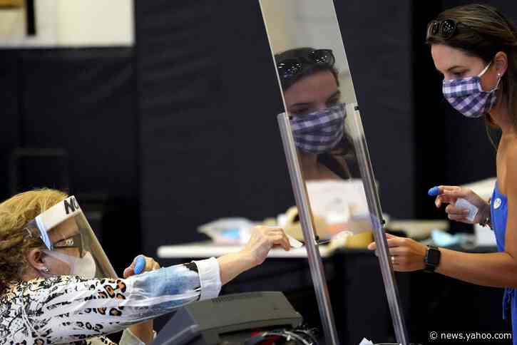 Face shields, gloves, wipes: Texas votes as virus rages