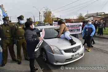 VIDEO | Manifestantes funan a ministro Isamit en Coronel: Exigen cuarentena y medidas más restrictivas en la zona - El Desconcierto