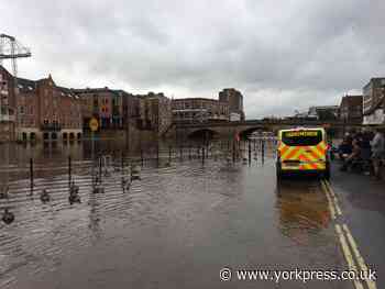 Just as bars and cafes in York are set to reopen - now the river floods