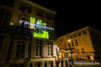Amnesty International projecteert beeltenis George Floyd op ambassade VS in Brussel - Knack.be